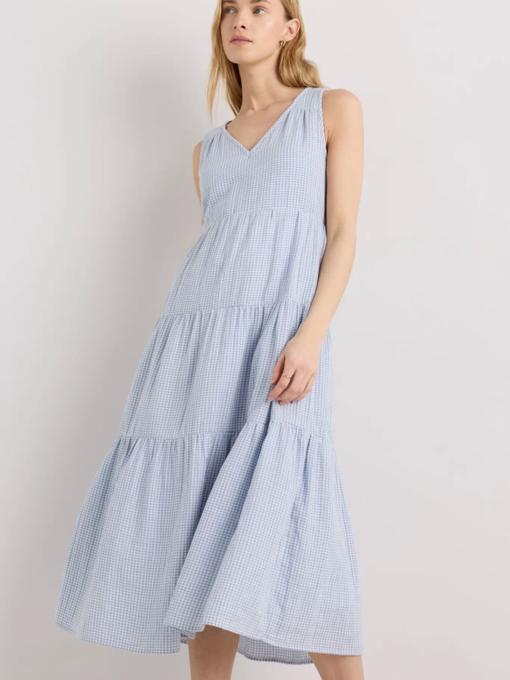 Quince Blue and White Striped Sundress - Picture 5 of 6